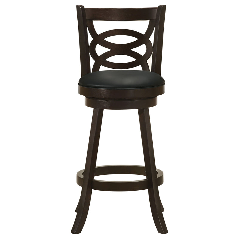 Calecita Wood Swivel Bar Chair Cappuccino (Set of 2)