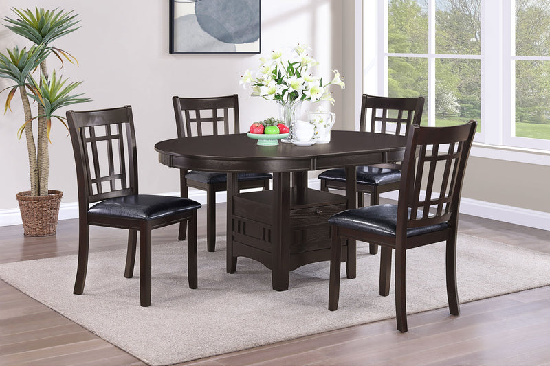 Lavon Oval 60-inch Extension Leaf Dining Table Medium