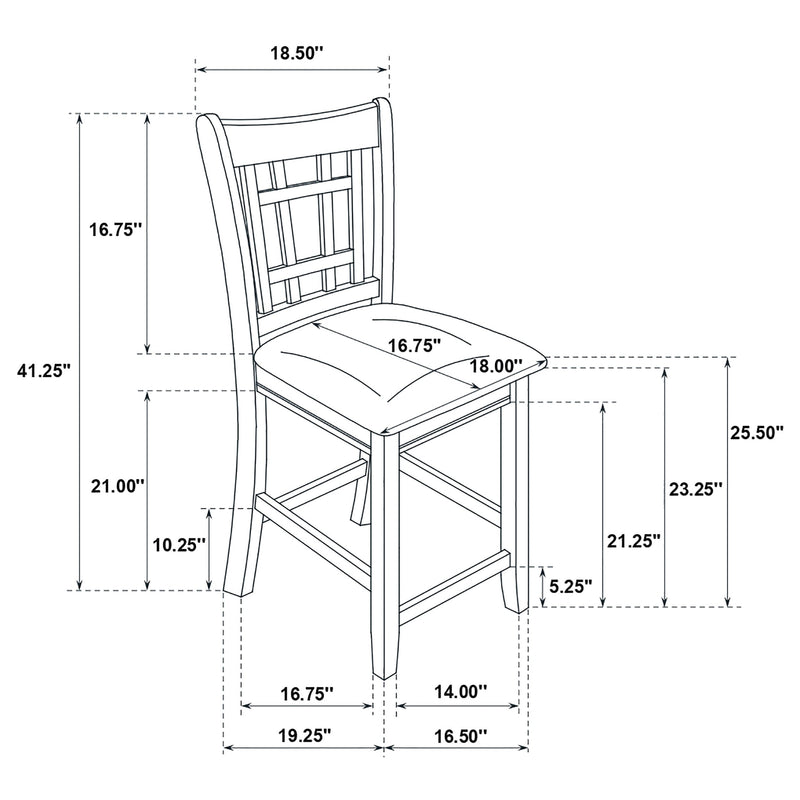 Lavon Oval Counter Height Dining Set