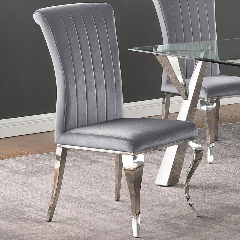 Betty Velvet Upholstered Dining Side Chair (Set of 4)