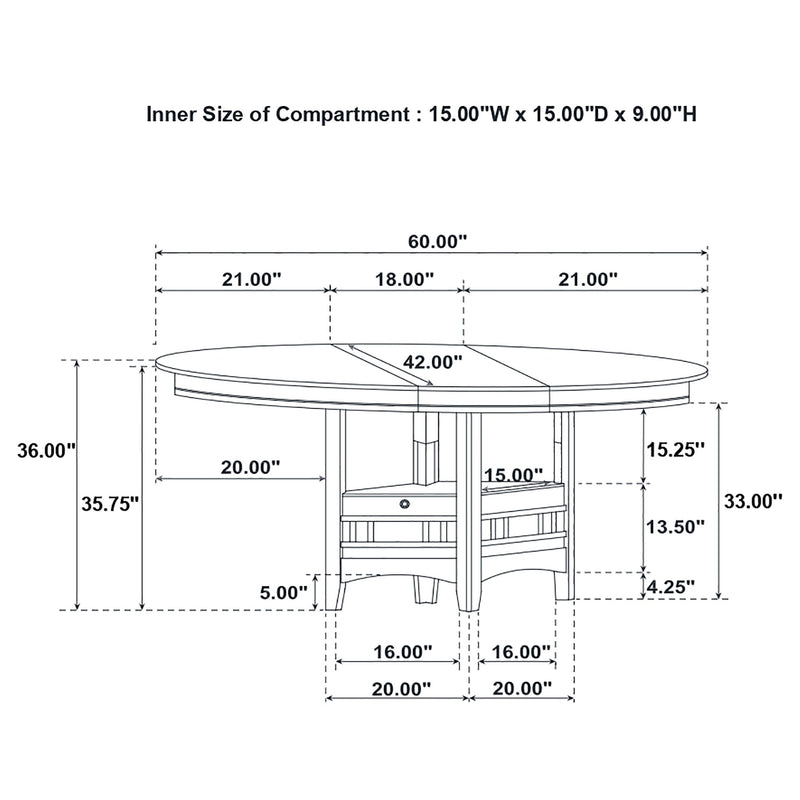 Lavon Oval Counter Height Dining Set