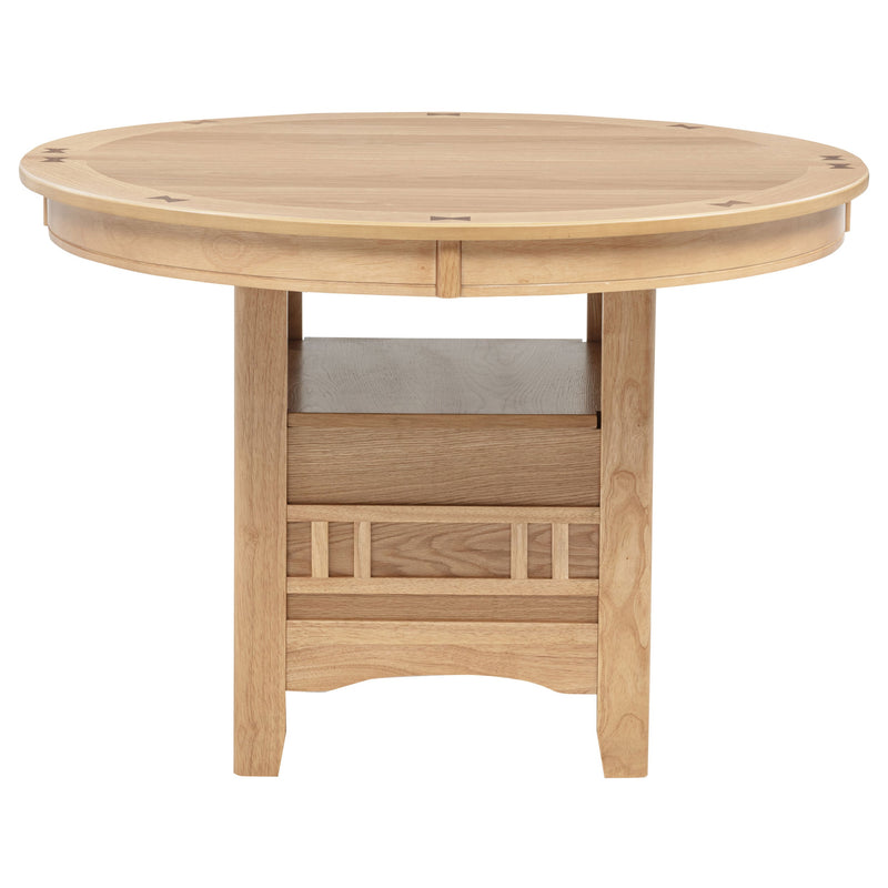Lavon Oval 60-inch Wood Extension Leaf Dining Table Light Oak