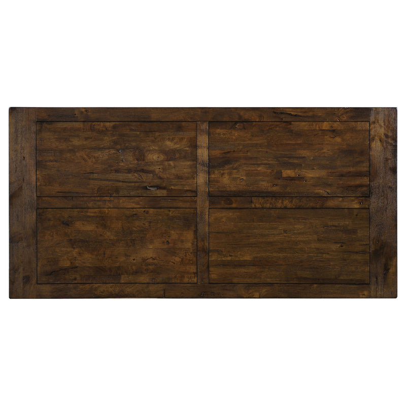 Coleman Rectangular Dining Set Rustic Golden Brown