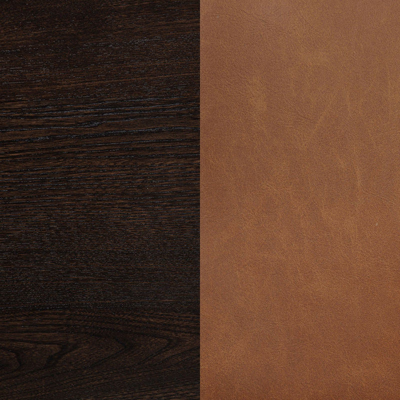 Tegan Faux Leather Upholstered Dining Side Chair Cognac (Set of 2)