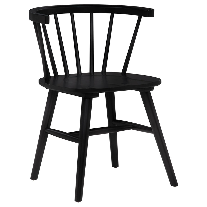 Jeffries Windsor Wood Dining Side Chair Walnut (Set of 2)