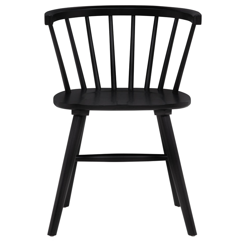 Jeffries Windsor Wood Dining Side Chair Walnut (Set of 2)