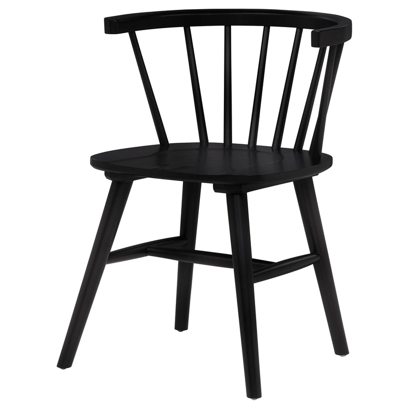Jeffries Windsor Wood Dining Side Chair Walnut (Set of 2)