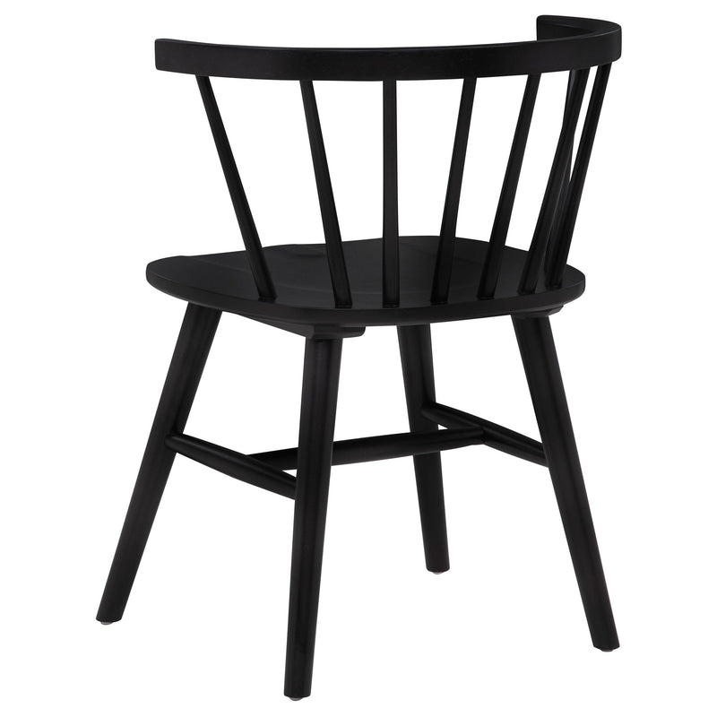 Jeffries Windsor Wood Dining Side Chair Walnut (Set of 2)
