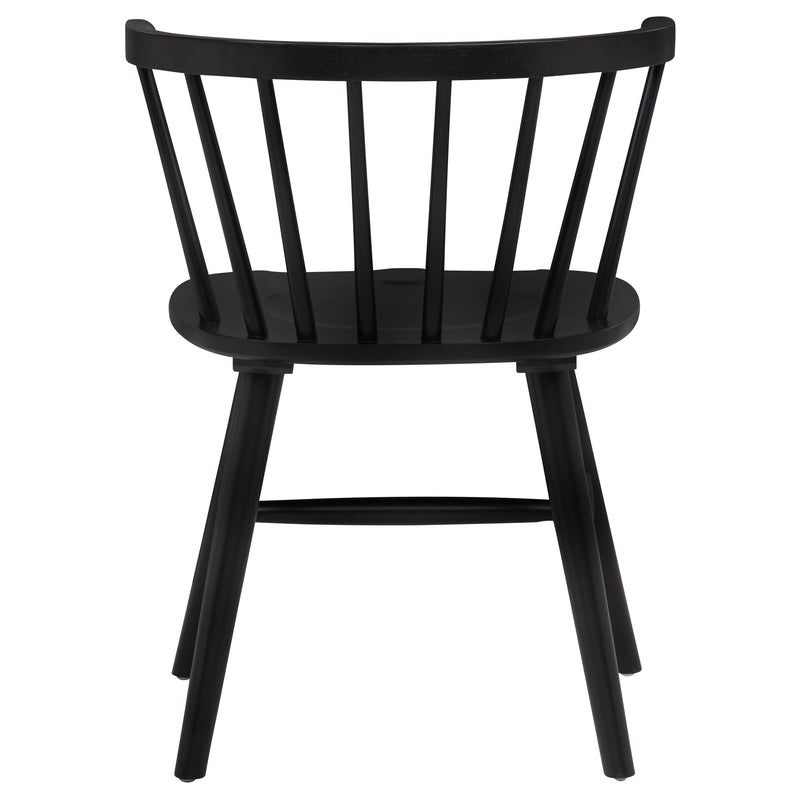 Jeffries Windsor Wood Dining Side Chair Walnut (Set of 2)
