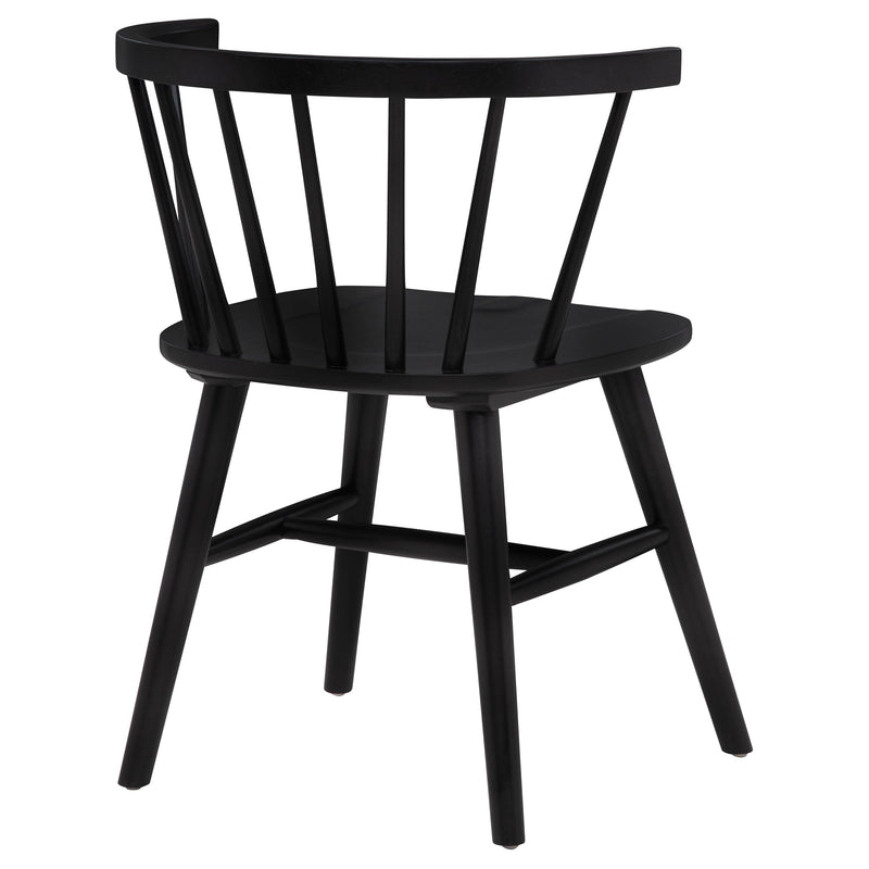 Jeffries Windsor Wood Dining Side Chair Walnut (Set of 2)