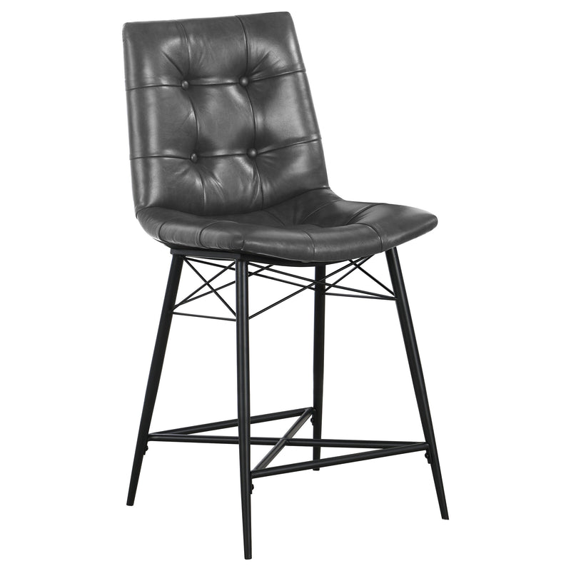 Aiken Upholstered Tufted Counter Chair (Set of 2)