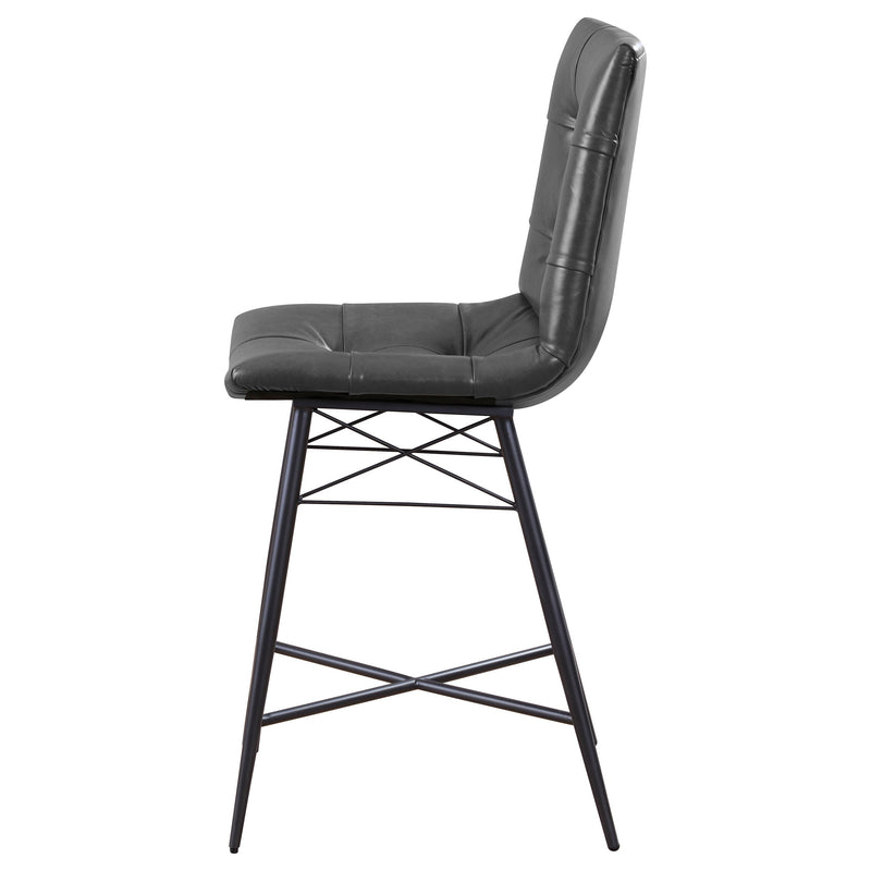 Aiken Upholstered Tufted Counter Chair (Set of 2)