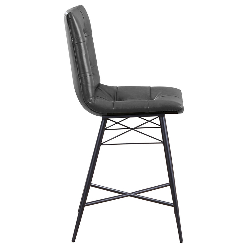 Aiken Upholstered Tufted Counter Chair (Set of 2)