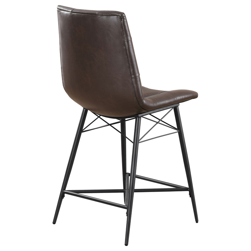 Aiken Upholstered Tufted Counter Chair (Set of 2)