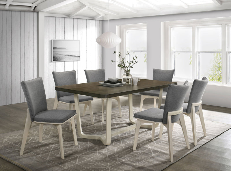 Biloxi 71-inch Rectangular Dining Set Greyish Brown
