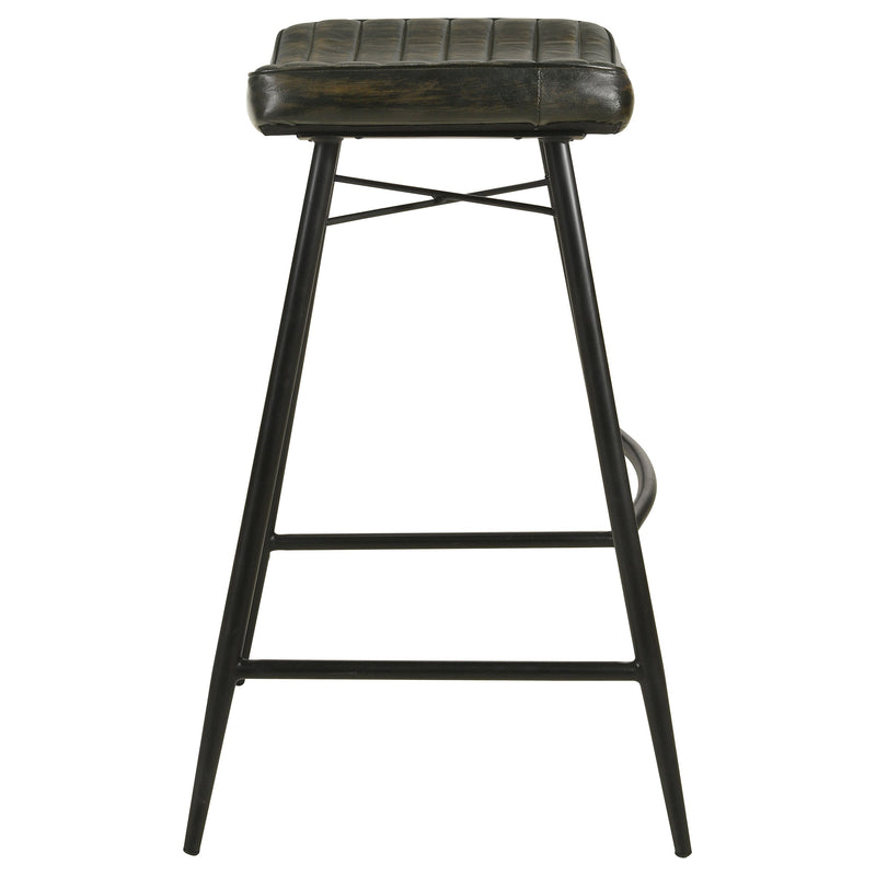 Bayu Leather Upholstered Bar Stool (Set of 2)