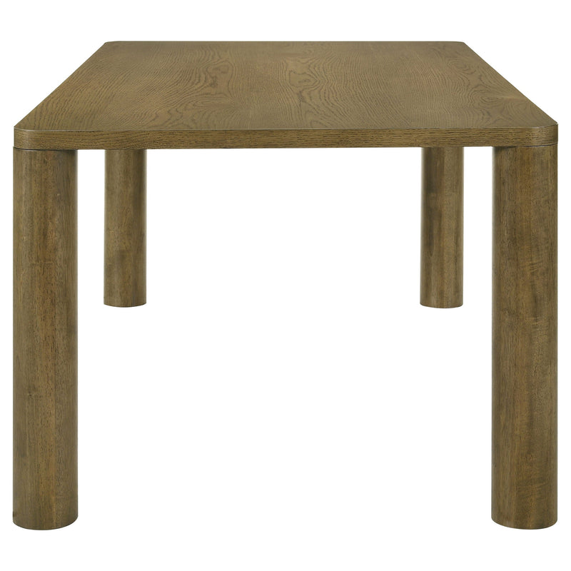Castlewood 71-inch Rectangular Dining Set Brown Oak