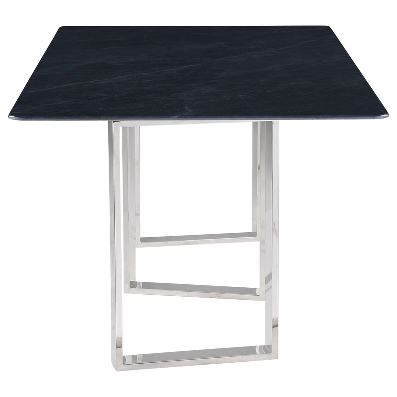 Desden 79-inch Rectangular Sintered Stone Dining Table Grey