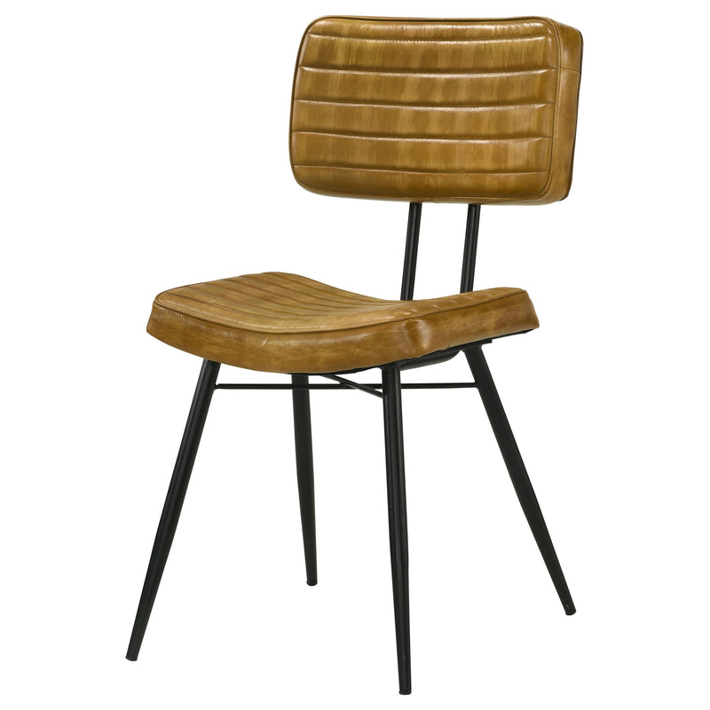 Misty Leather Upholstered Dining Side Chair (Set of 2)