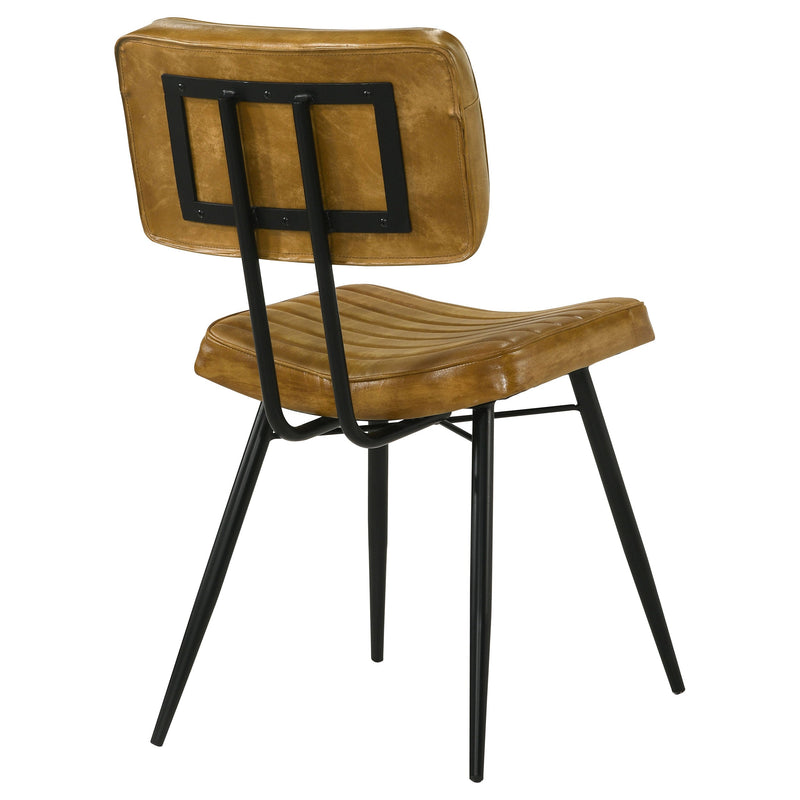 Misty Leather Upholstered Dining Side Chair (Set of 2)