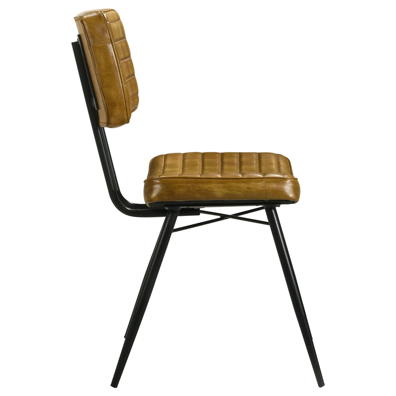 Misty Leather Upholstered Dining Side Chair (Set of 2)