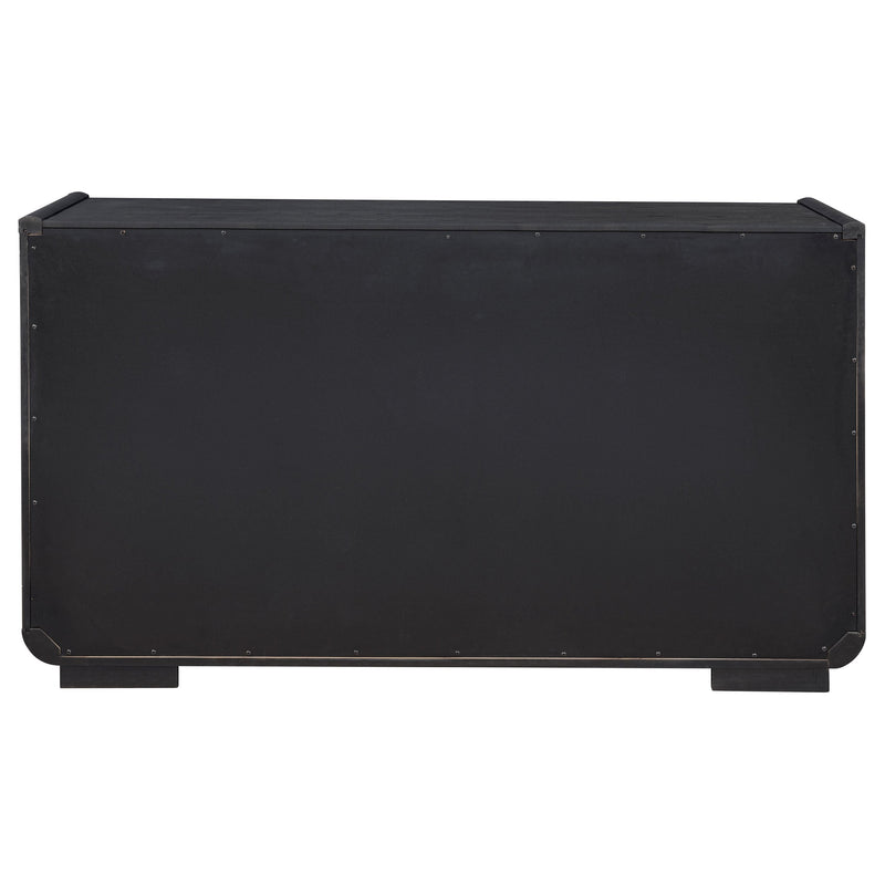 Leandro 2-drawer Dining Sideboard Server Burnished Black