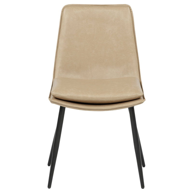 Ortega Upholstered Dining Side Chair Coffee (Set of 2)