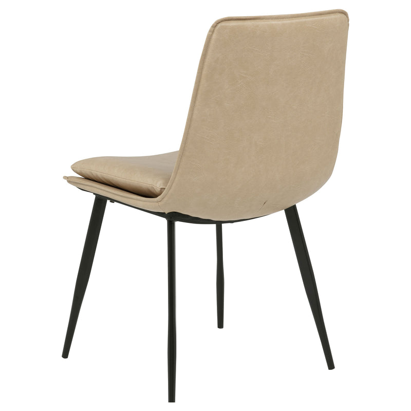 Ortega Upholstered Dining Side Chair Coffee (Set of 2)