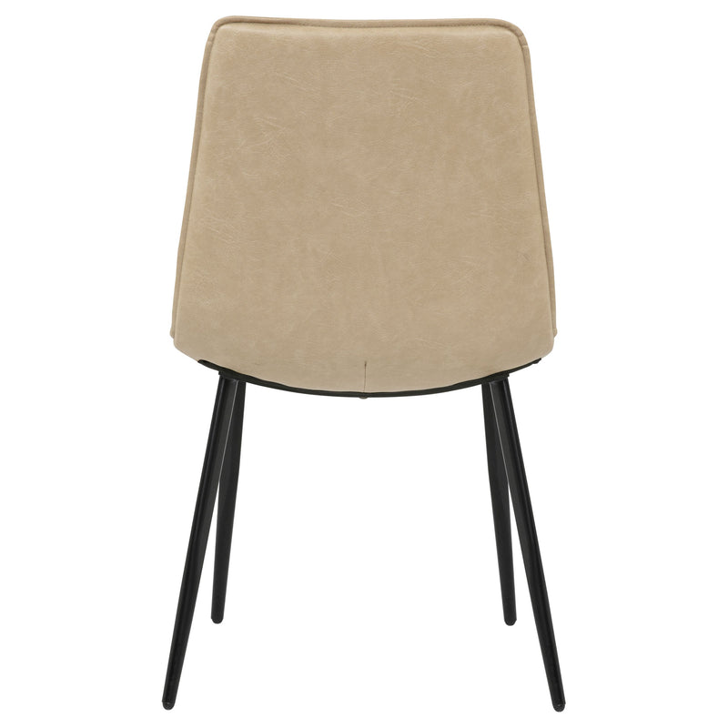 Ortega Upholstered Dining Side Chair Coffee (Set of 2)