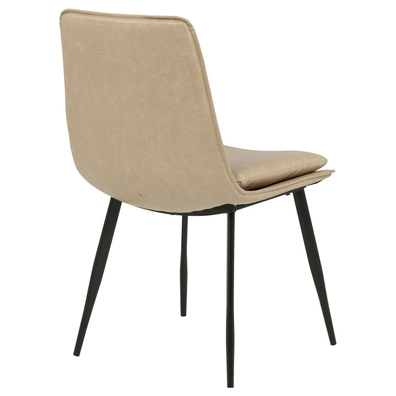 Ortega Upholstered Dining Side Chair Coffee (Set of 2)