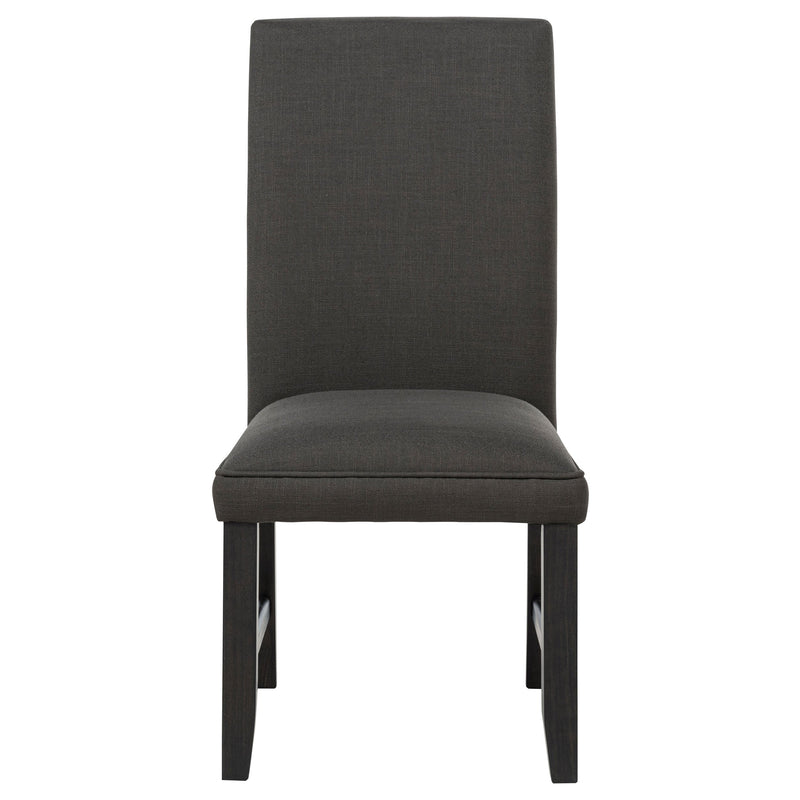 Berning Fabric Upholstered Parson Side Chair Salmon Orange (Set of 2)