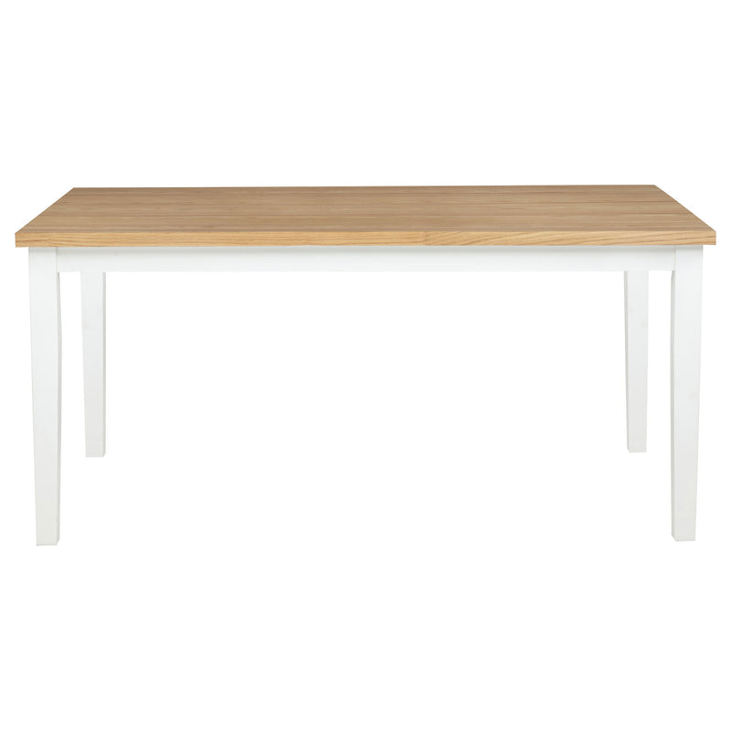Andrews 66-inch Rectangular Dining Table Light Ash and White