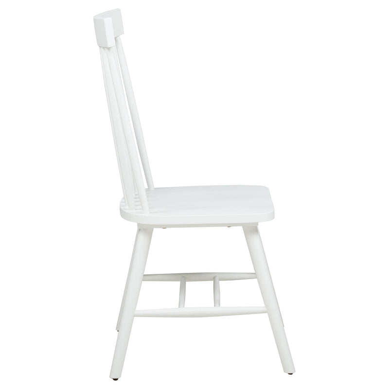 Andrews Windsor Spindle Back Dining Side Chair (Set of 2)