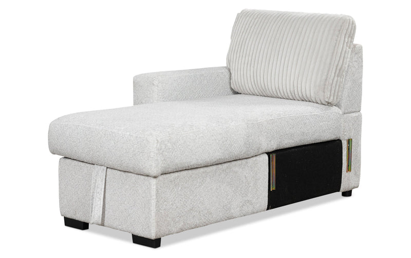 Wohlen 2Pc Sectional with Pop Up Sleeper & Storage