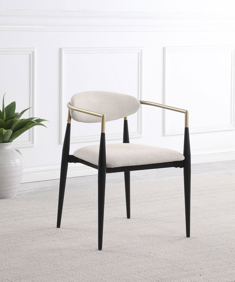 Alexis Fabric Upholstered Dining Arm Chair (Set of 2)