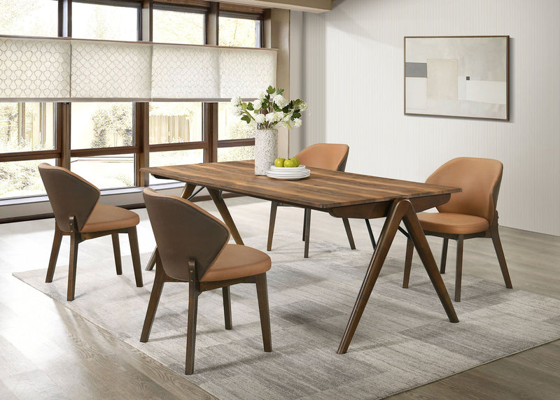 Randolph 79-inch Rectangular Dining Set Sheesham and Brown