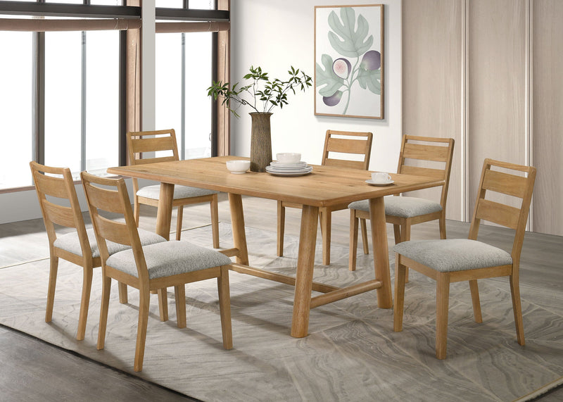 Duncan 71-inch Rectangular Wood Dining Room Table Washed Oak
