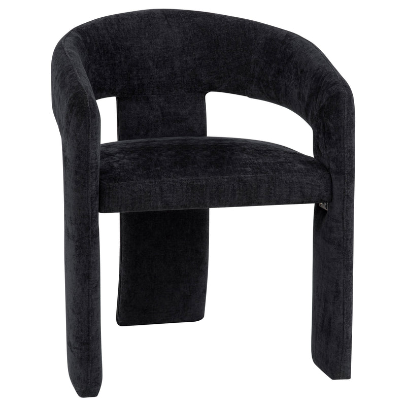Carlow Upholstered Dining Arm Chair Black (Set of 2)
