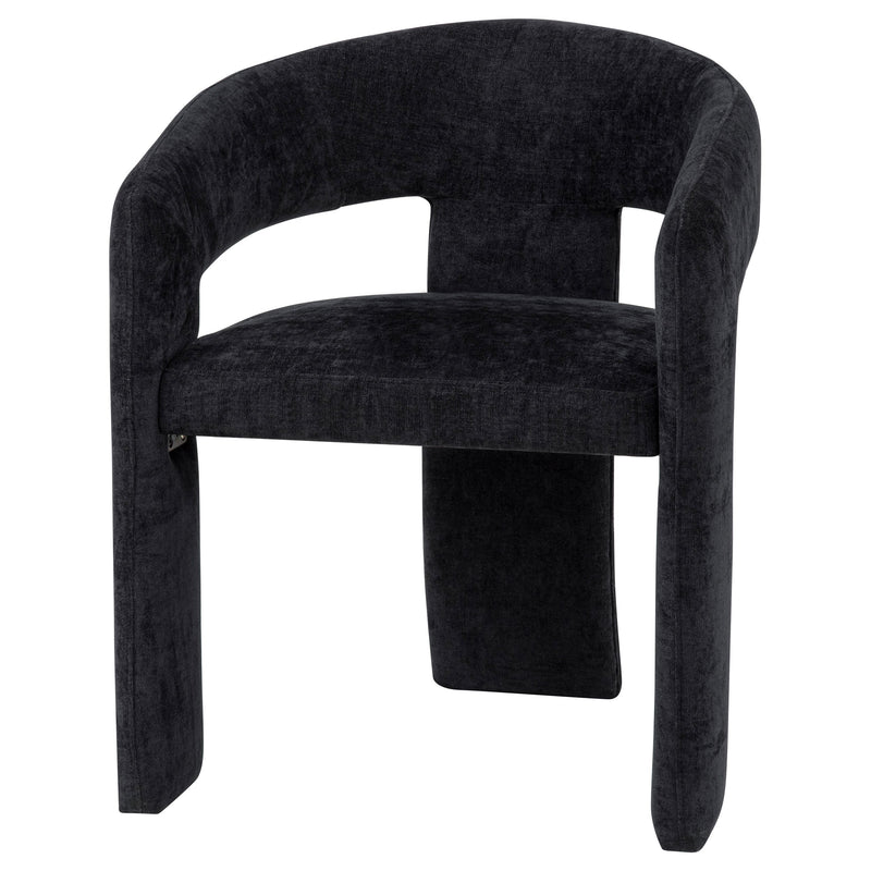 Carlow Upholstered Dining Arm Chair Black (Set of 2)