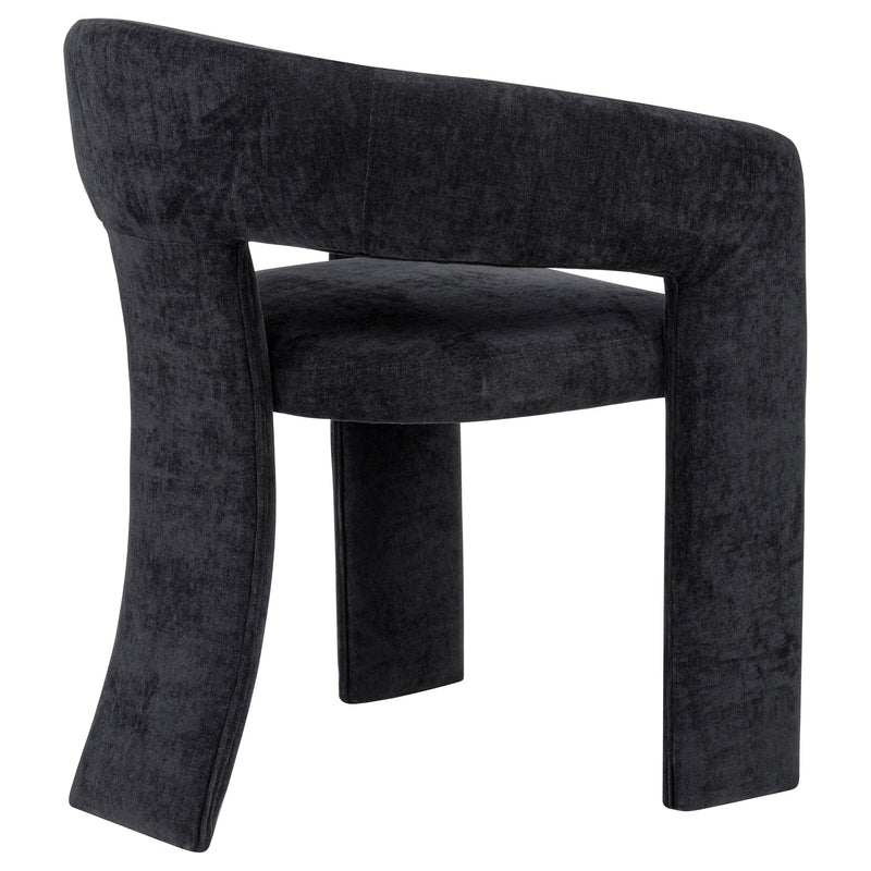 Carlow Upholstered Dining Arm Chair Black (Set of 2)