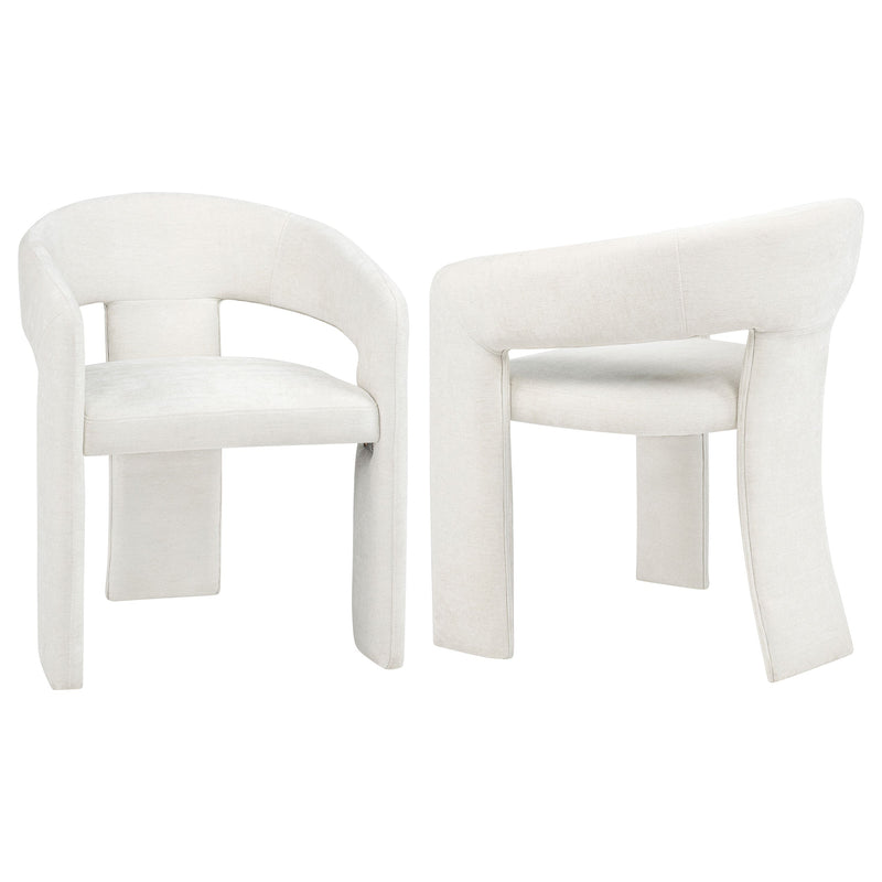 Carlow Upholstered Dining Arm Chair Black (Set of 2)