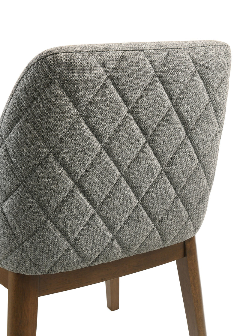 Franklin Upholstered Dining Side Chair Grey (Set of 2)