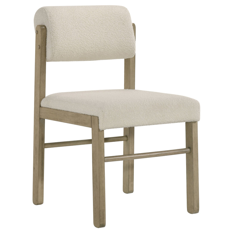 Kehoe Upholstered Dining Side Chair Black and Natural Oak (Set of 2)