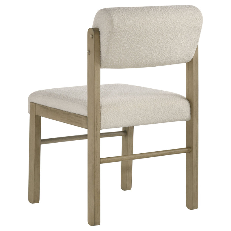 Kehoe Upholstered Dining Side Chair Black and Natural Oak (Set of 2)