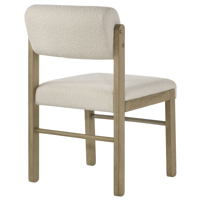 Kehoe Upholstered Dining Side Chair Black and Natural Oak (Set of 2)