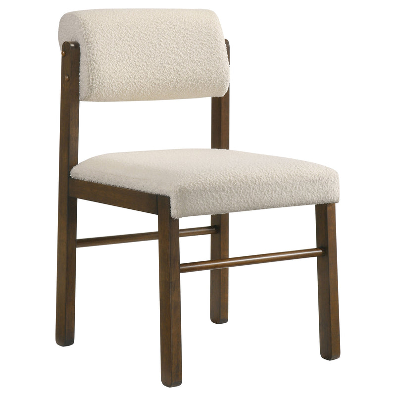 Kehoe Upholstered Dining Side Chair Black and Natural Oak (Set of 2)