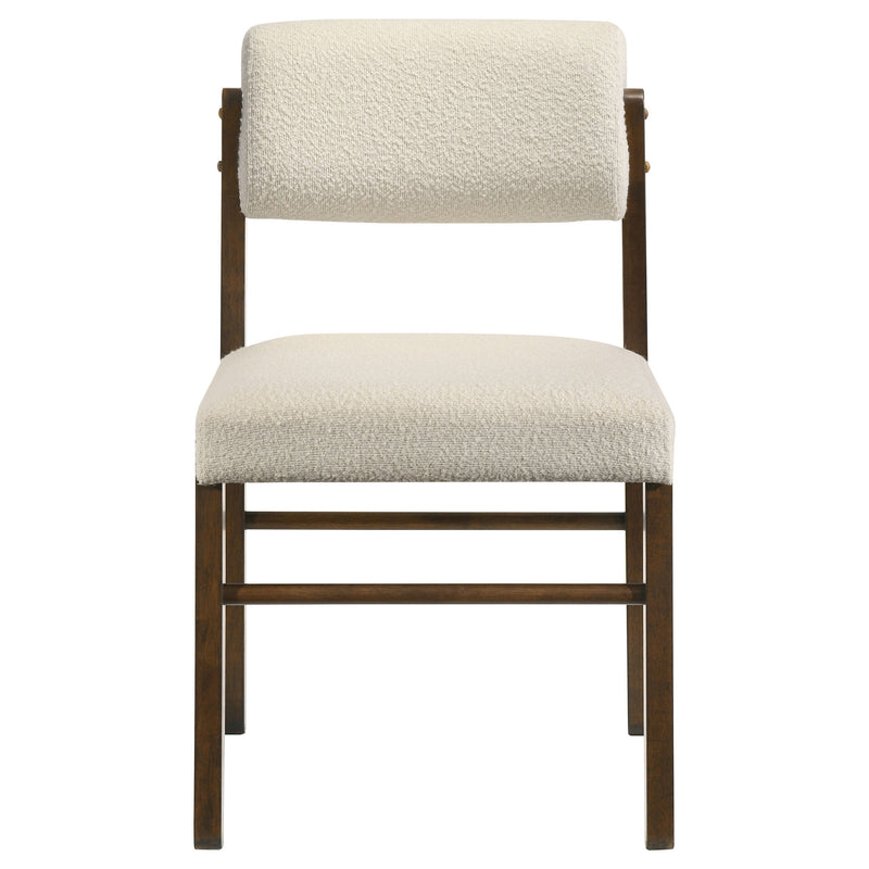 Kehoe Upholstered Dining Side Chair Black and Natural Oak (Set of 2)