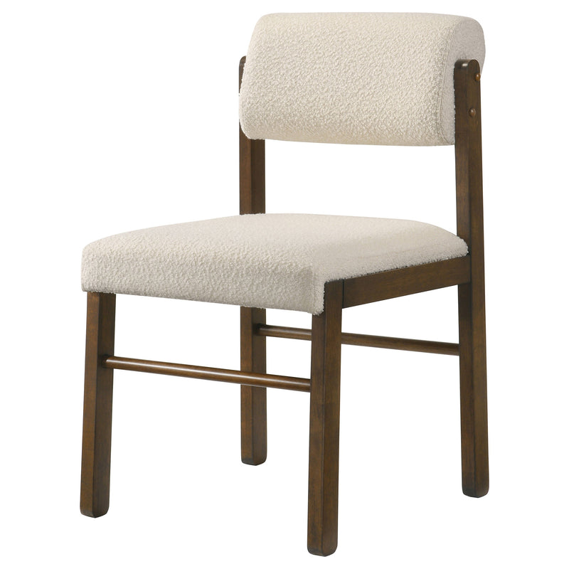 Kehoe Upholstered Dining Side Chair Black and Natural Oak (Set of 2)