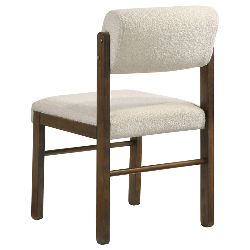Kehoe Upholstered Dining Side Chair Black and Natural Oak (Set of 2)