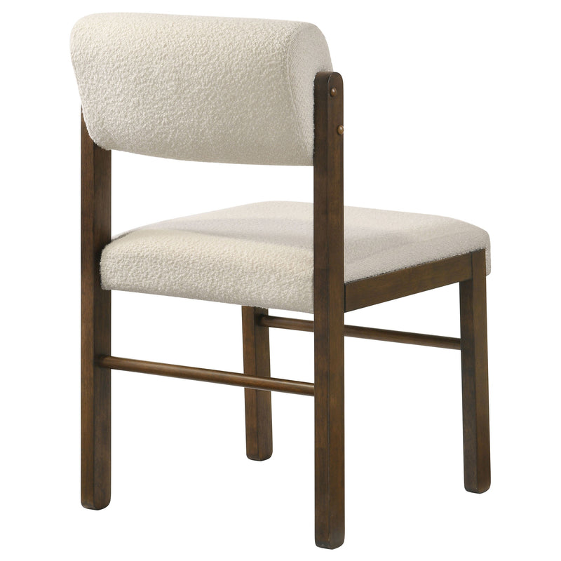 Kehoe Upholstered Dining Side Chair Black and Natural Oak (Set of 2)